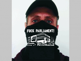 Fuck Parliament univerzálna elastická multifunkčná šatka vhodná na prekritie úst a nosa aj na turistiku pre chladenie krku v horúcom počasí